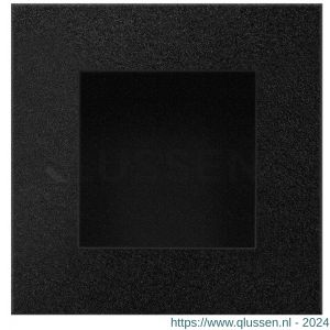 GPF Bouwbeslag ZwartWit 8714.61E schuifdeurkom vierkant 70x70 mm zwart GPF87146100E