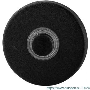 GPF Bouwbeslag ZwartWit 8826.09 deurbel beldrukker rond 50x8 mm met zwarte button zwart GPF882609400