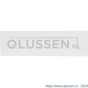 GPF Bouwbeslag ZwartWit 8834.62 briefplaat 350x100x3 mm met verende binnenklep wit GPF883462000