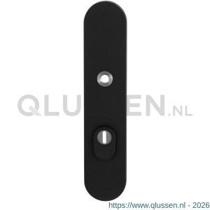 GPF Bouwbeslag ZwartWit 8840.61/72 veiligheids buitenschild SKG*** 248x52x11 mm afgerond met kerntrekbeveiliging PC72 massief zwart GPF884061042
