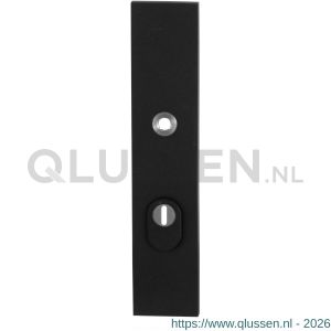 GPF Bouwbeslag ZwartWit 8842.61/72 veiligheids buitenschild SKG*** 248x52x11 mm rechthoekig met kerntrekbeveiliging PC72 massief zwart GPF884261042