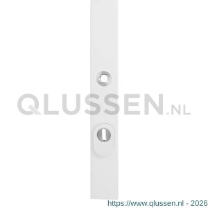 GPF Bouwbeslag ZwartWit 8846.62/72 veiligheids buitenschild SKG*** 257x35x11 mm rechthoekig smal met kerntrekbeveiliging PC72 massief wit GPF884662042