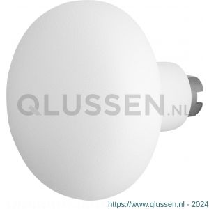 GPF Bouwbeslag ZwartWit 8849.62 S4 Paddenstoel knop 65 mm voor veiligheids schilden vast met bout M10 wit GPF884962410