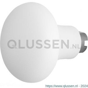 GPF Bouwbeslag ZwartWit 8851.62 S5 Paddenstoel knop 52 mm voor veiligheids schilden vast met wisselstift wit GPF885162400