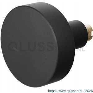 GPF Bouwbeslag ZwartWit 8853.61 S5 vlakke knop 52x16 mm voor veiligheids schilden vast met wisselstift zwart GPF885361400