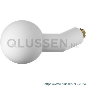 GPF Bouwbeslag ZwartWit 8859.62 S5 verkropte kogelknop 55x16 mm voor veiligheidsschilden vast met wisselstift wit GPF885962400