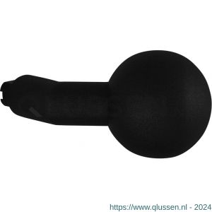 GPF Bouwbeslag ZwartWit 8859.61 S4 verkropte kogelknop 55x16 mm voor veiligheidsschilden vast met bout M10 zwart GPF885961410