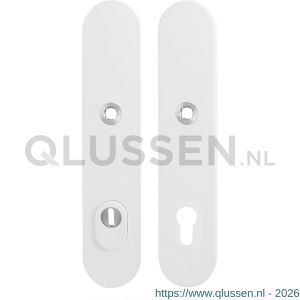 GPF Bouwbeslag ZwartWit 8860.62/92 veiligheids schilden SKG*** 248x52 mm afgerond met kerntrekbeveiliging PC92 wit GPF886062062