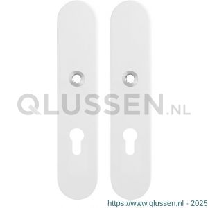 GPF Bouwbeslag ZwartWit 8861.62/72 veiligheids schilden SKG*** 248x52 mm afgerond PC72 wit GPF886162042