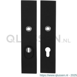 GPF Bouwbeslag ZwartWit 8862.61/72 veiligheids schilden SKG*** 248x52 mm rechthoekig met kerntrekbeveiliging PC72 zwart GPF886261042