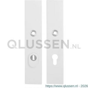 GPF Bouwbeslag ZwartWit 8862.62/72 veiligheids schilden SKG*** 248x52 mm rechthoekig met kerntrekbeveiliging PC72 wit GPF886262042