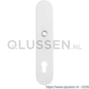 GPF Bouwbeslag ZwartWit 8870.62/92 veiligheids binnenschild SKG*** 248x52x8 mm afgerond PC92 wit GPF887062062