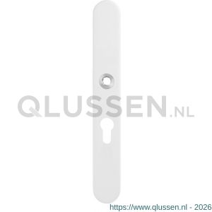 GPF Bouwbeslag ZwartWit 8874.62/72 veiligheids binnenschild SKG*** 257x35x8 mm afgerond smal PC72 wit GPF887462042