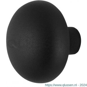 GPF Bouwbeslag ZwartWit 8957.61 S3 Paddenstoel knop 65 mm vast met metaalschroef M10 zwart GPF895761410