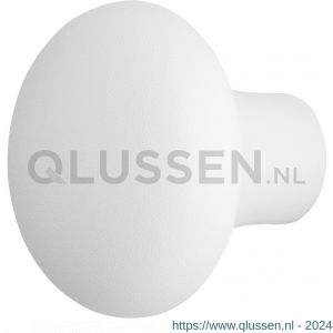 GPF Bouwbeslag ZwartWit 8959.62 S3 Paddenstoel knop 52 mm vast met metaalschroef M10 wit GPF895962410