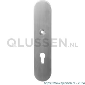 GPF Bouwbeslag RVS 9002.72 veiligheids buitenschild SKG*** 248x52x11 mm afgerond PC72 RVS geborsteld GPF900209042