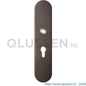 GPF Bouwbeslag Anastasius 9002.A1 veiligheids buitenschild SKG*** 248x52x11 mm afgerond PC55 Dark blend GPF9002A1032