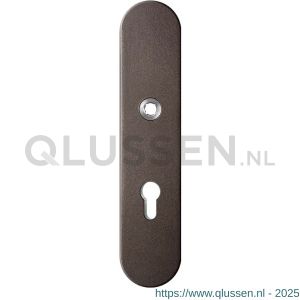 GPF Bouwbeslag Anastasius 9002.A1 veiligheids buitenschild SKG*** 248x52x11 mm afgerond PC72 Dark blend GPF9002A1042