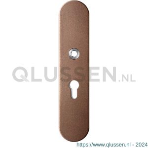 GPF Bouwbeslag Anastasius 9002.A2 veiligheids buitenschild SKG*** 248x52x11 mm afgerond PC55 Bronze blend GPF9002A2032