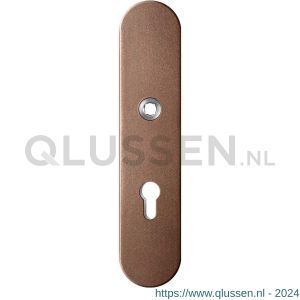 GPF Bouwbeslag Anastasius 9002.A2 veiligheids buitenschild SKG*** 248x52x11 mm afgerond PC72 Bronze blend GPF9002A2042