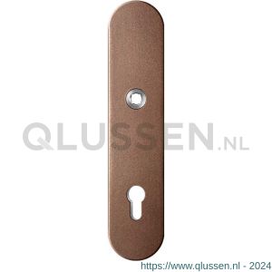 GPF Bouwbeslag Anastasius 9002.A2 veiligheids buitenschild SKG*** 248x52x11 mm afgerond PC92 Bronze blend GPF9002A2062