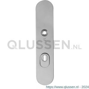 GPF Bouwbeslag RVS 9008.72/49 veiligheids buitenschild SKG*** 248x52x11 mm afgerond met kerntrekbeveiliging PC72 massief RVS gepolijst GPF900849042