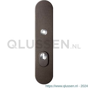 GPF Bouwbeslag Anastasius 9008.A1 veiligheids buitenschild SKG*** 248x52x11 mm afgerond met kerntrekbeveiliging PC72 massief Dark blend GPF9008A1042