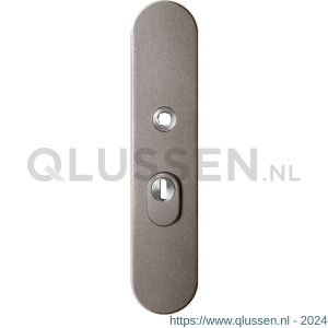 GPF Bouwbeslag Anastasius 9008.A3 veiligheids buitenschild SKG*** 248x52x11 mm afgerond met kerntrekbeveiliging PC55 massief Mocca blend GPF9008A3032