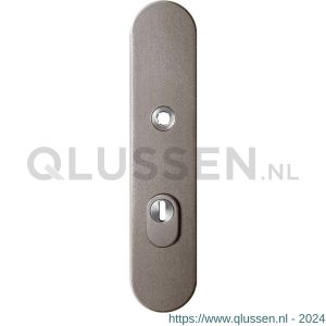 GPF Bouwbeslag Anastasius 9008.A3 veiligheids buitenschild SKG*** 248x52x11 mm afgerond met kerntrekbeveiliging PC72 massief Mocca blend GPF9008A3042