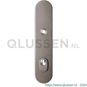 GPF Bouwbeslag Anastasius 9008.A3 veiligheids buitenschild SKG*** 248x52x11 mm afgerond met kerntrekbeveiliging PC92 massief Mocca blend GPF9008A3062