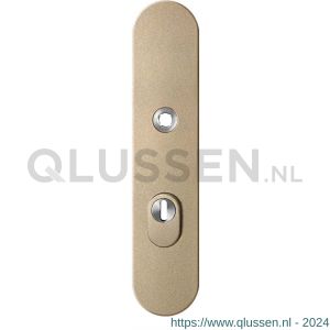 GPF Bouwbeslag Anastasius 9008.A4 veiligheids buitenschild SKG*** 248x52x11 mm afgerond met kerntrekbeveiliging PC72 massief Champagne blend GPF9008A4042