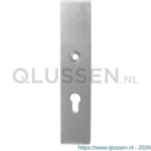 GPF Bouwbeslag RVS 9012.92 veiligheids buitenschild SKG*** 248x52x11 mm rechthoekig PC92 RVS geborsteld GPF901209062