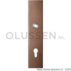 GPF Bouwbeslag Anastasius 9012.A2 veiligheids buitenschild SKG*** 248x52x11 mm rechthoekig PC92 Bronze blend GPF9012A2062