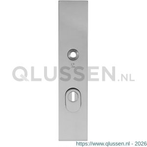 GPF Bouwbeslag RVS 9018.72/49 veiligheids buitenschild SKG*** 248x52x11 mm rechthoekig met kerntrekbeveiliging PC72 massief RVS gepolijst GPF901849042