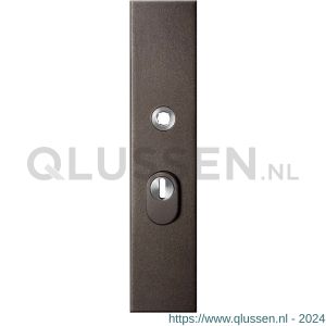 GPF Bouwbeslag Anastasius 9018.A1 veiligheids buitenschild SKG*** 248x52x11 mm rechthoekig met kerntrekbeveiliging PC55 massief Dark blend GPF9018A1032