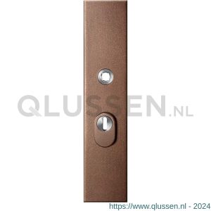 GPF Bouwbeslag Anastasius 9018.A2 veiligheids buitenschild SKG*** 248x52x11 mm rechthoekig met kerntrekbeveiliging PC55 massief Bronze blend GPF9018A2032