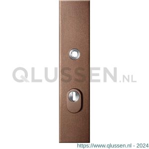 GPF Bouwbeslag Anastasius 9018.A2 veiligheids buitenschild SKG*** 248x52x11 mm rechthoekig met kerntrekbeveiliging PC72 massief Bronze blend GPF9018A2042