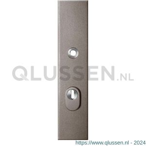 GPF Bouwbeslag Anastasius 9018.A3 veiligheids buitenschild SKG*** 248x52x11 mm rechthoekig met kerntrekbeveiliging PC72 massief Mocca blend GPF9018A3042