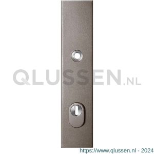 GPF Bouwbeslag Anastasius 9018.A3 veiligheids buitenschild SKG*** 248x52x11 mm rechthoekig met kerntrekbeveiliging PC92 massief Mocca blend GPF9018A3062