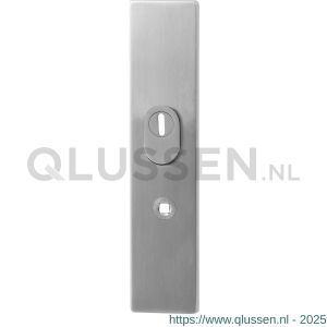 GPF Bouwbeslag RVS 9058.72 veiligheids buitenschild Comfort SKG*** met kerntrekbeveiliging 248x52x11 mm rechthoekig PC72 RVS geborsteld GPF905809042