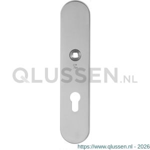 GPF Bouwbeslag RVS 9102.72/49 veiligheids binnenschild SKG*** 248x52x8 mm afgerond PC72 RVS gepolijst GPF910249042