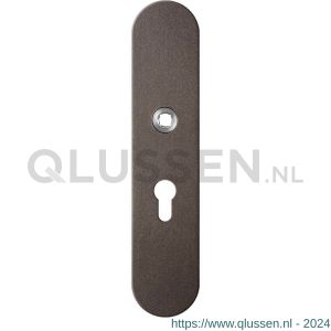 GPF Bouwbeslag Anastasius 9102.A1 veiligheids binnenschild SKG*** 248x52x8 mm afgerond PC55 Dark blend GPF9102A1032