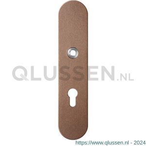 GPF Bouwbeslag Anastasius 9102.A2 veiligheids binnenschild SKG*** 248x52x8 mm afgerond PC72 Bronze blend GPF9102A2042