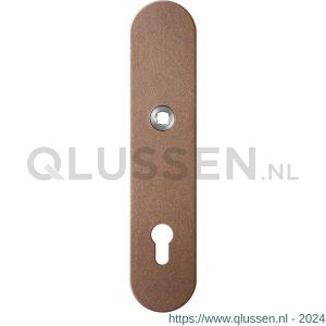 GPF Bouwbeslag Anastasius 9102.A2 veiligheids binnenschild SKG*** 248x52x8 mm afgerond PC92 Bronze blend GPF9102A2062