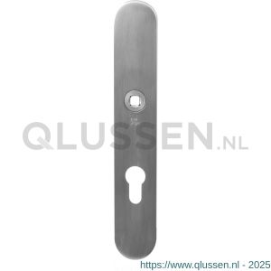 GPF Bouwbeslag RVS 9103.85 veiligheids binnenschild SKG*** 248x40x8 mm afgerond PC85 RVS geborsteld GPF910309052