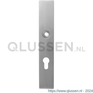 GPF Bouwbeslag RVS 9113.00 veiligheids binnenschild SKG*** 248x40x8 mm rechthoekig blind met krukgat RVS geborsteld GPF911309000