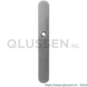 GPF Bouwbeslag RVS 9128.00 veiligheids binnenschild smal SKG*** 257x35x8 mm afgerond blind RVS geborsteld GPF912809000