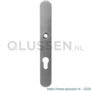 GPF Bouwbeslag RVS 9128.55 veiligheids binnenschild smal SKG*** 257x35x8 mm afgerond PC55 RVS geborsteld GPF912809032