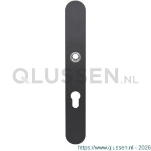 GPF Bouwbeslag PVD 9128.72P1 veiligheids binnenschild smal SKG*** 257x35x8 mm afgerond PC72 PVD antraciet GPF9128P1042