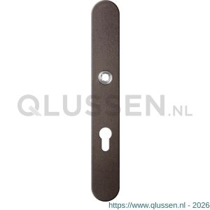 GPF Bouwbeslag Anastasius 9128.A1 veiligheids binnenschild smal SKG*** 257x35x8 mm afgerond PC72 Dark blend GPF9128A1042